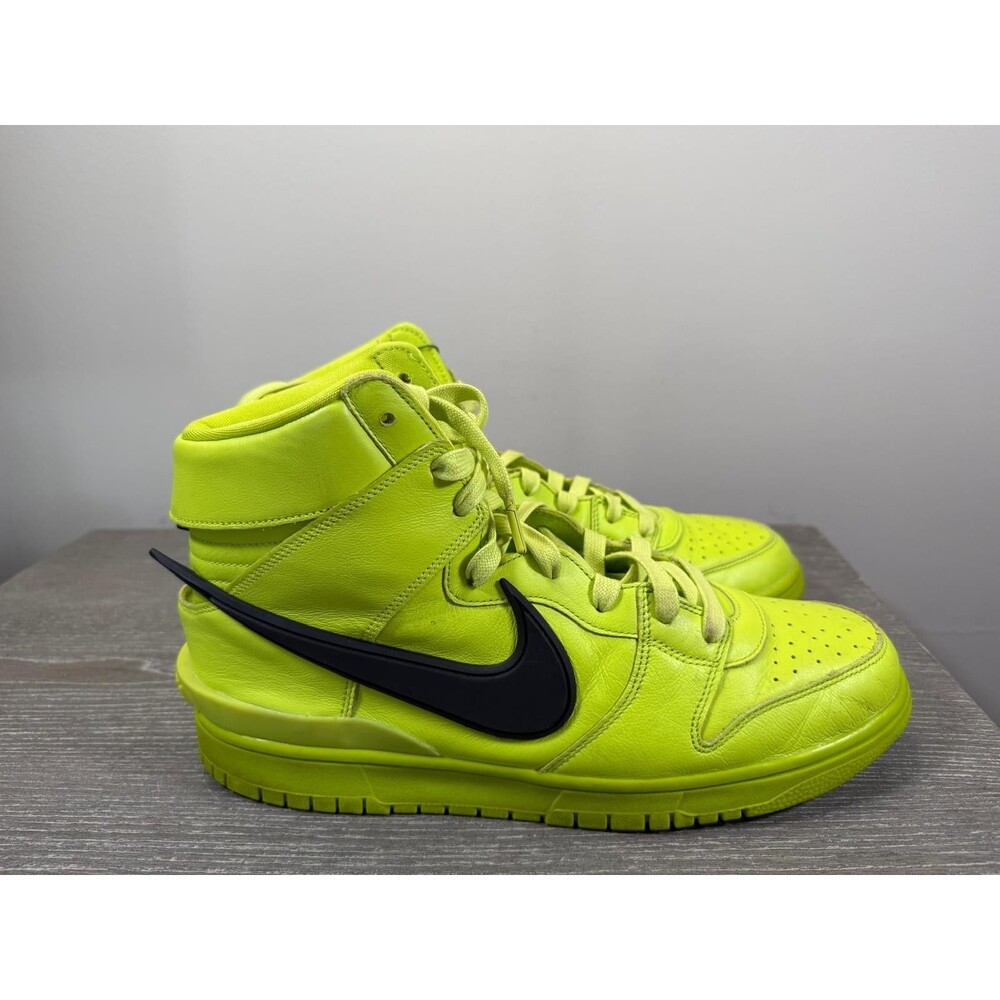 Size 12 - Nike AMBUSH x Dunk High Flash Lime CU7544-300
